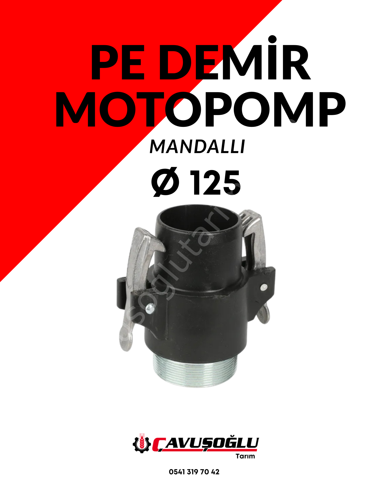Ø 125 YİVLİ MOTOPOMP ERKEK