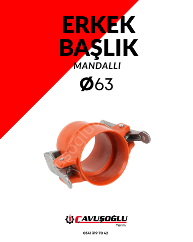 Ø 63  BAŞLIK ERKEK MANDALLI