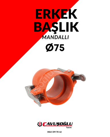 Ø 75  BAŞLIK ERKEK MANDALLI
