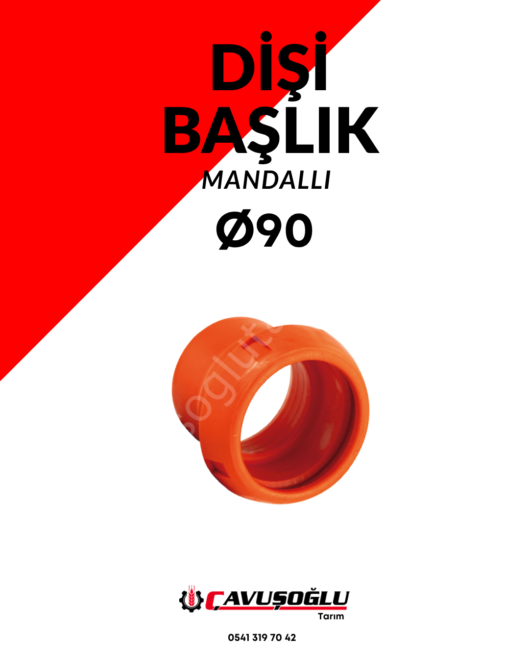 Ø 90  BAŞLIK DİŞİ MANDALLI CONTA HARİÇ